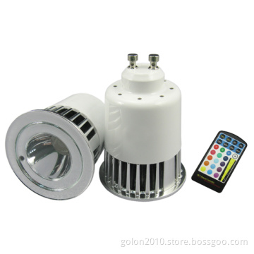 5W RGB LED Spotlights MR16 Bulb with Remote Controller GU10 E27 MR16 Base CE RoHS